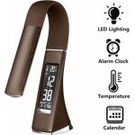 Led lampe de bureau avec cran dimmable, rveil, calendrier, affichage de la temprature, lampe de chevet ...