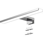 Led lampe miroir salle de bain 40 cm 7w 820lm 230v blanc froid 6000k, ip44 classe ii slim bain miroir ...