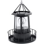 Led lampe de phare rotative solaire lanterne de d�coration ext�rieure de jardin pour pathway patio