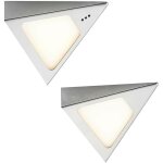 Led lampes sous meuble � intensit� variable 'odia' en inox pour salon & salle � manger