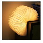 Tigrezy led livre lampe en bois, livre lampe pliante et magntique, led lampe de papier rechargeable ...