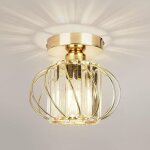 Led luminaires de plafond � cristaux, lustre plafonnier cage et cristal e27 pour cuisine couloir salles ...