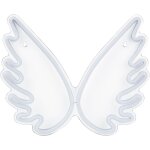 Led n�on mural lumi�re d�corative en forme d'ailes d'ange blanches accessoire gabriel