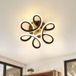 Plafonnier led, lampe de lustre , lampe de plafond moderne, design courb moderne luminaire plafonnier ...