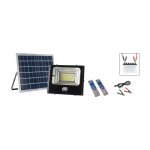 Led solarstrahler + 12 v - batterie anschlusskabel 25w 1500lm ip65