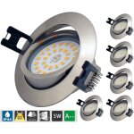 Led spot encastrable extra plat dimmable ip44, �clairage encastr� de salle de bain 6 5w ac 230v blanc ...