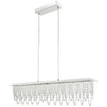 Led suspension cristal pendule hauteur rglable tlcommande lumire du jour plafonnier dimmable globo ...