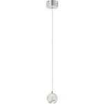 Lucande - led suspension en verre 'hayley' en verre pour salon & salle � manger