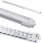 Led t8 neon tube 60cm 90cm 120cm 150cm 6000k 3000k neutral warm light - 60 cm couverture transparente ...