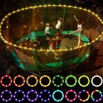 Led trampoline lights?remote control trampoline rim led light, 16 color change by yourself, waterproof?super ...
