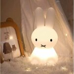 Led veilleuse, jouet lumineux pour enfants d�coration de chambre en silicone lapin veilleuse color�e, ...
