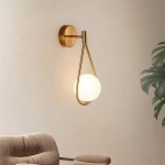 Comely - applique murale moderne, applique murale e27 boule pour chambre, salon, couloir, sans ampoule, ...