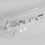 Kit d'accessoires neon ?24mm installation verticale plafond Kit d'accessoires neon ?24mm installation verticale plafond