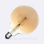 Ampoule led filament e27 6w 600 lm dimmable g125 gold no flicker 2700k blanc chaud Ampoule led filament e27 6w 600 lm dimmable g125 gold no flicker 2700k blanc chaud