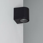 Applique murale ext�rieure gala noire noir