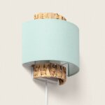 Efectoled - applique murale fibres naturelles orlans vert cladon
