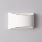 Applique murale pl�tre fosty blanc