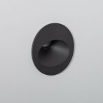 Balise extrieure murale led encastrable 3w ronde coney grise 4000k blanc neutre