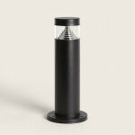 Balise led extrieure 5w en saillie sur pied 30cm inti inox noire 4000k blanc neutre