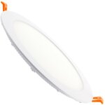 Ledkia - dalle led ronde extra plate 20w coupe 205 mm blanc froid 5000k - 5500k 120