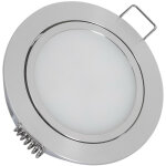Efectoled - downlight led 3w 12v dc meuble avec connecteur rapide coupe � 63 mm orientable 4000k blanc ...