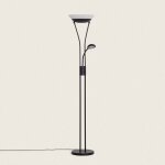 Lampadaire avec led de lecture m�tal ethan noir