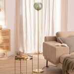 Lampadaire métal et verre klimt vert Lampadaire métal et verre klimt vert