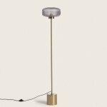 Efectoled - lampadaire mtal et verre windsor dor