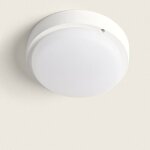 Efectoled - plafonnier led ext�rieur rond 25w hublot white ip65 �175 mm avec d�tecteur de mouvement 6500k ...