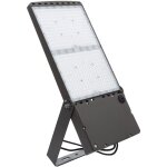 Projecteur led 500w premium 160lm / w inventronics dimmable 1 - 10v pyros 5000k type 3 s1 130x60 blanc ...