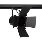 Efectoled - spot � douille sur rail triphas� cinema pour ampoule e27 par30 noir