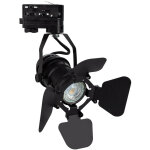 Spot � douille sur rail monophas� cinema kurangna pour ampoule gu10 noir