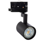Spot � douille sur rail triphas� jiuk pour ampoule gu10 noir