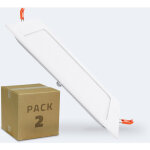 Efectoled - dalle led 15w carre extra - plate coupe 170x170 mm pack 2 units 4000k blanc neutre