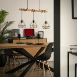 Ledkia - suspension m�tal sardo 3 spots noir