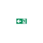 Legrand 061001 etiquette signalisation rglementaire pour baes - sortie de secours porte  gauche