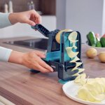 Leifheit coupe - spirale de table gris et vert compact