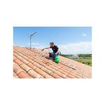 Hailo - echelle de toit bois 4x2. 00m avec crochet de fatage - 1232 - 001 - cr