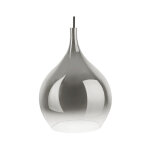 Suspension acier et verre drup - leitmotiv - � 26 x 36 cm