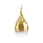 Suspension acier et verre drup - leitmotiv - � 20 x 38 cm