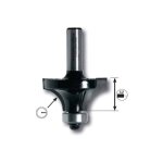Mche carbure 1 / 4 de rond queue  8 mm - 38 mm - 8 mm - 19 mm - 12 mm - leman