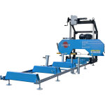 Leman - scie � grume thermique sag660 660mm 15cv banc 2000mm avec rallonge 2000mm