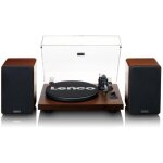 Lenco ls - 600wa platine tourne - disque entra�n� par courroie noir, bois manuel