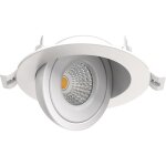 Solum - leo spot encastr� blanc 8w, 690lm, cct 2700k / 3000k / 4000k, orientable 90�, rotatif 360� - ...
