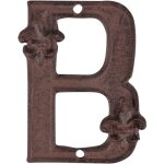 Lettre de maison b en fonte