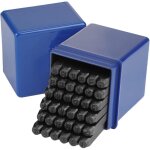 Lettres � perforer, 36 pi�ces 4 mm en acier au carbone num�ro / a - z et 0 - 9 lettres chiffres et lettres ...