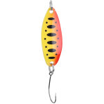 Leurres pour truite, cuillers tournantes 3. 5g - 3. 4cm (orange � pois noirs) - app�ts de p�che truite ...