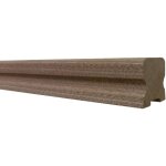 Main courante bois exotique moulur�e longueur 150 cm