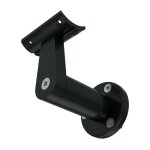 Levigne - support alu main courante diam 50 inox brillant noir brillant