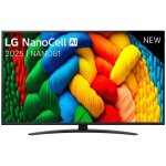 Lg - tv led nanocell 2025 50nano81a6a 126cm 4k hdr10 60hz couleurs pures webos 25